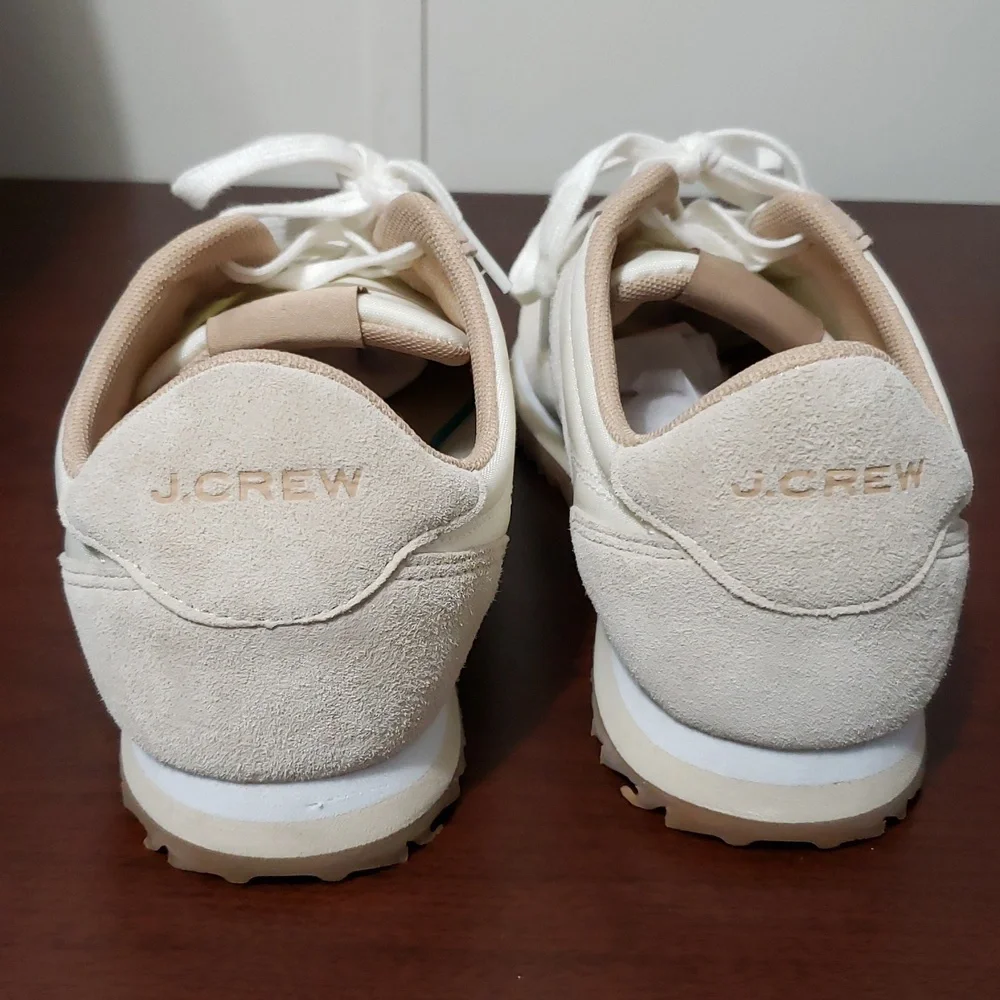 J.‎ Crew Trainer Colorblock  White and Tan Sneakers
